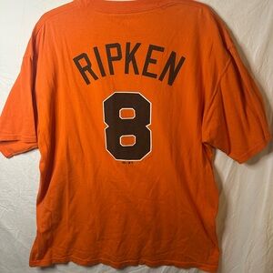 Majestic Baltimore Orioles Cal Ripken Jr #8 Orange T-Shirt XL MLB